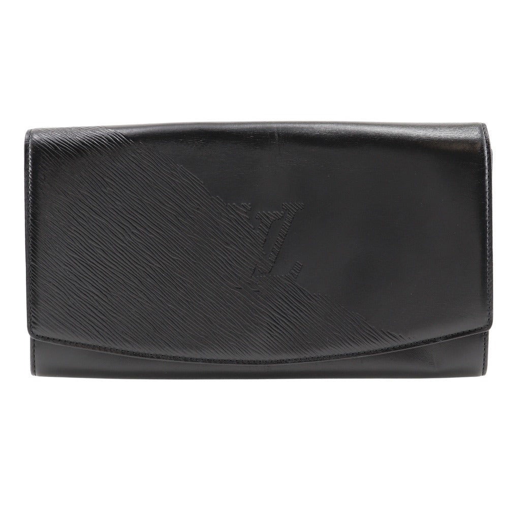 LOUIS VUITTON Clutch bag M63962 leather black Opera line Aegean mens(Unisex)