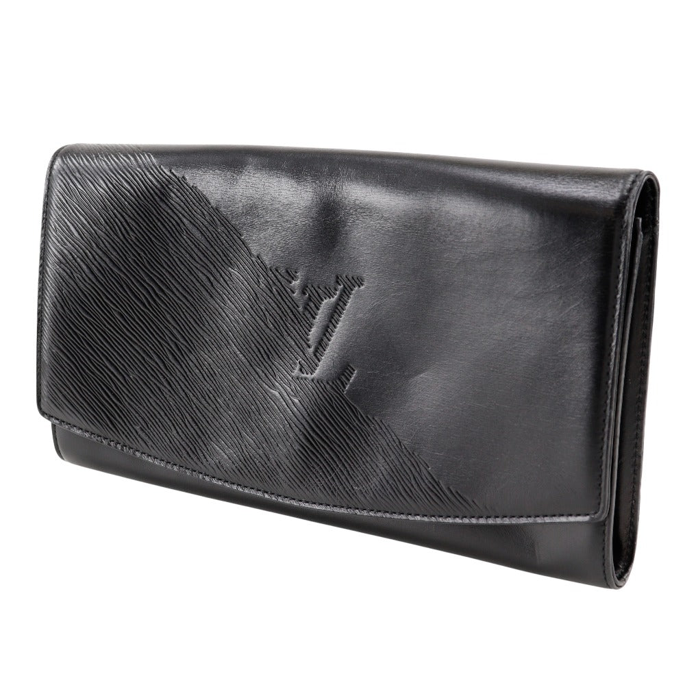 LOUIS VUITTON Clutch bag M63962 leather black Opera line Aegean mens(Unisex)