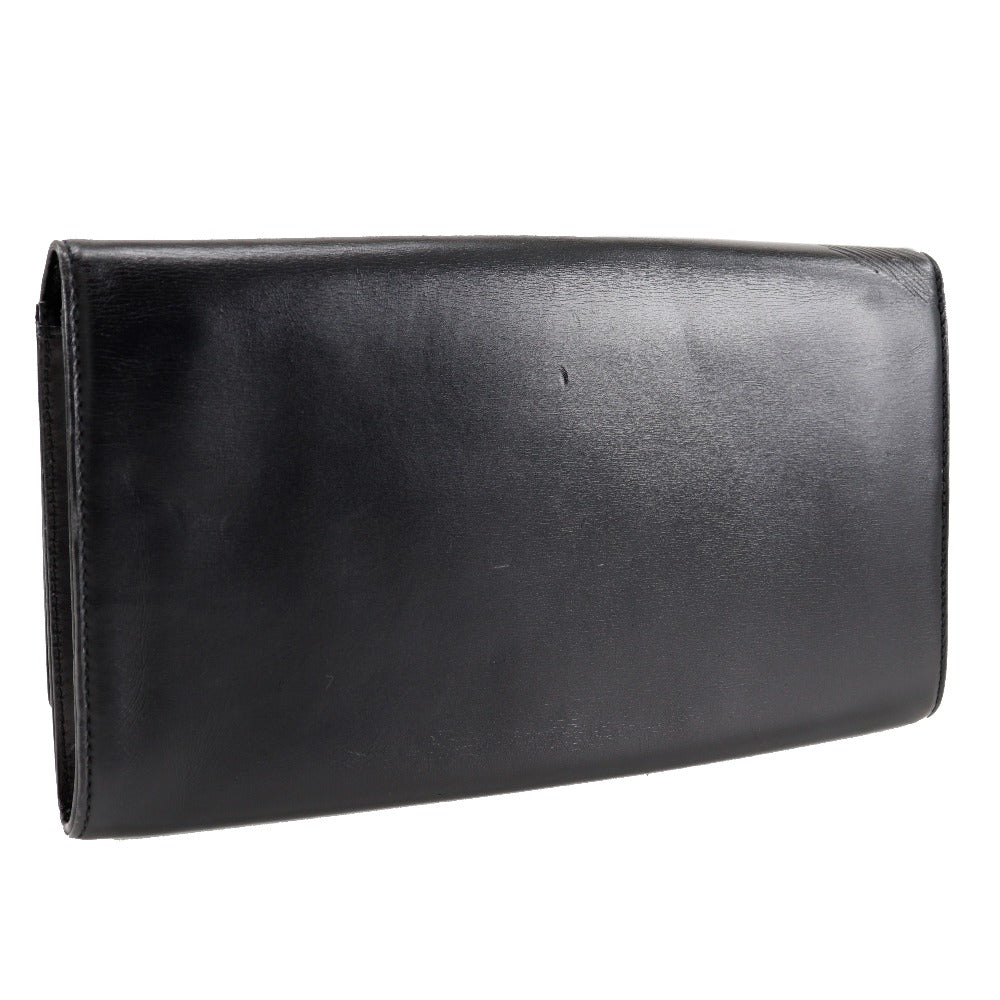LOUIS VUITTON Clutch bag M63962 leather black Opera line Aegean mens(Unisex)