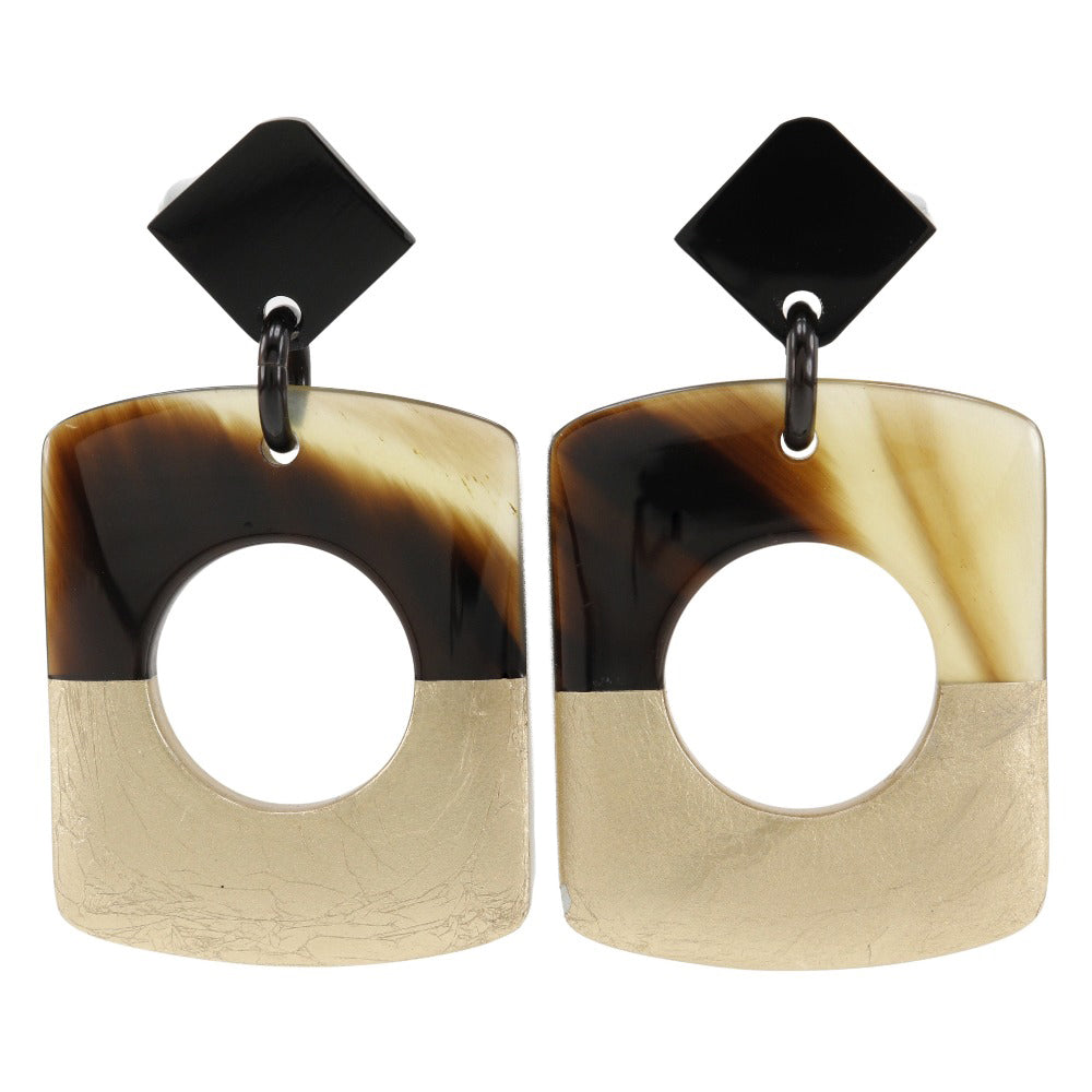 HERMES Pierce Buffalo horn Brown / Gold By color Dalva Women