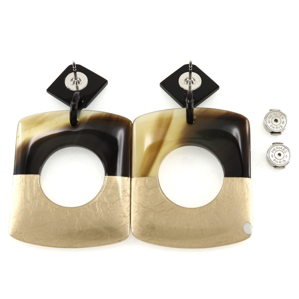 HERMES Pierce Buffalo horn Brown / Gold By color Dalva Women