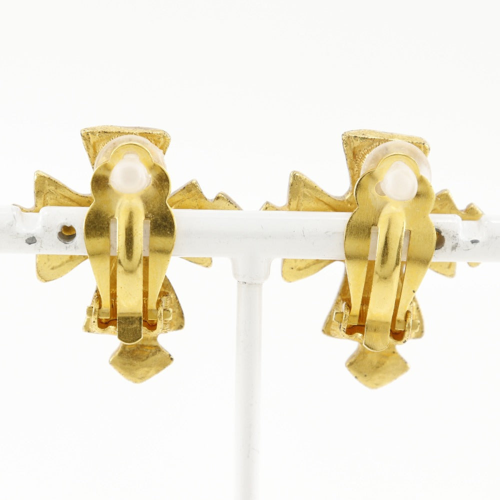 CHANEL Earring Plated Gold gold vintage COCO Mark Cross Women