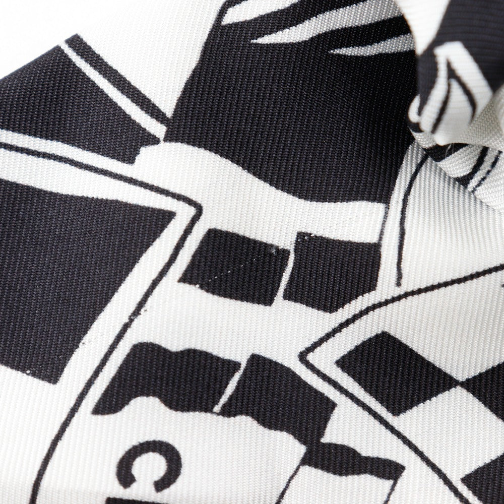 CHANEL Other accessories silk Black / white COCO Mark logo Shush