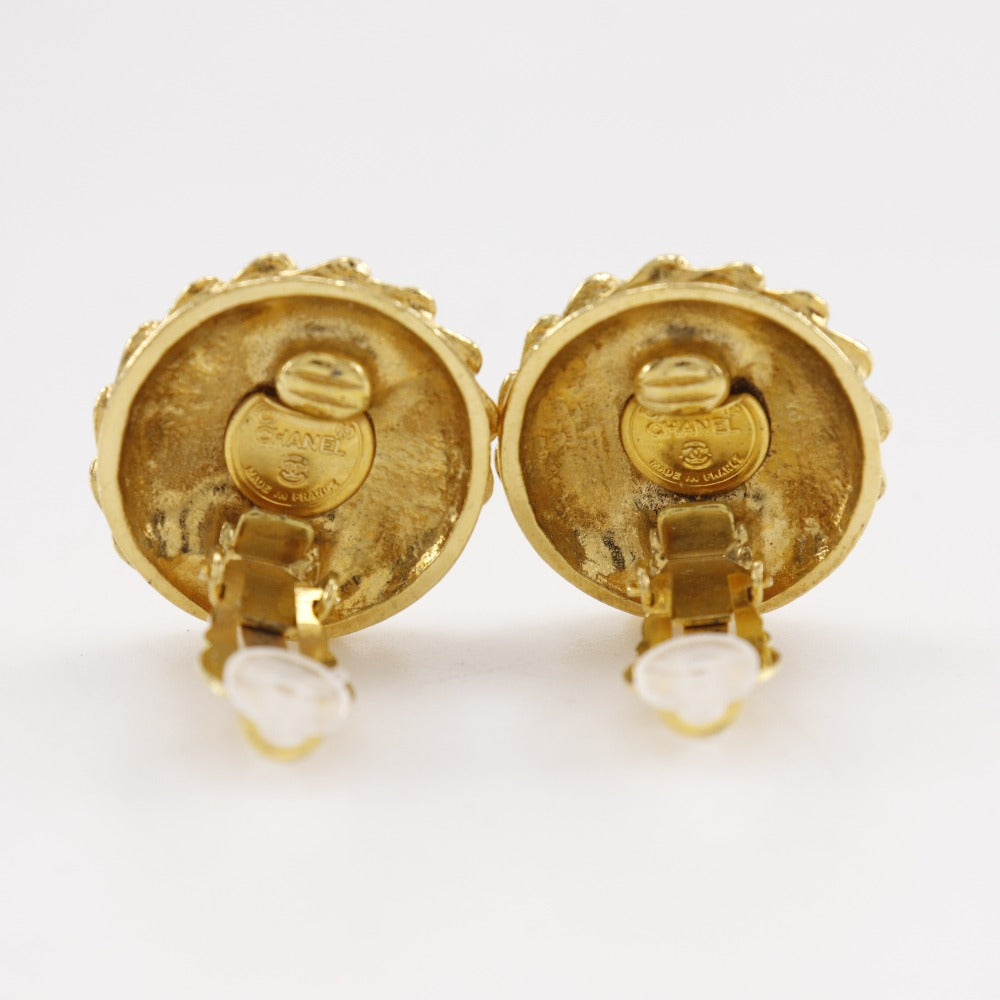 CHANEL Earring Plated Gold gold vintage Coco Mademoiselle