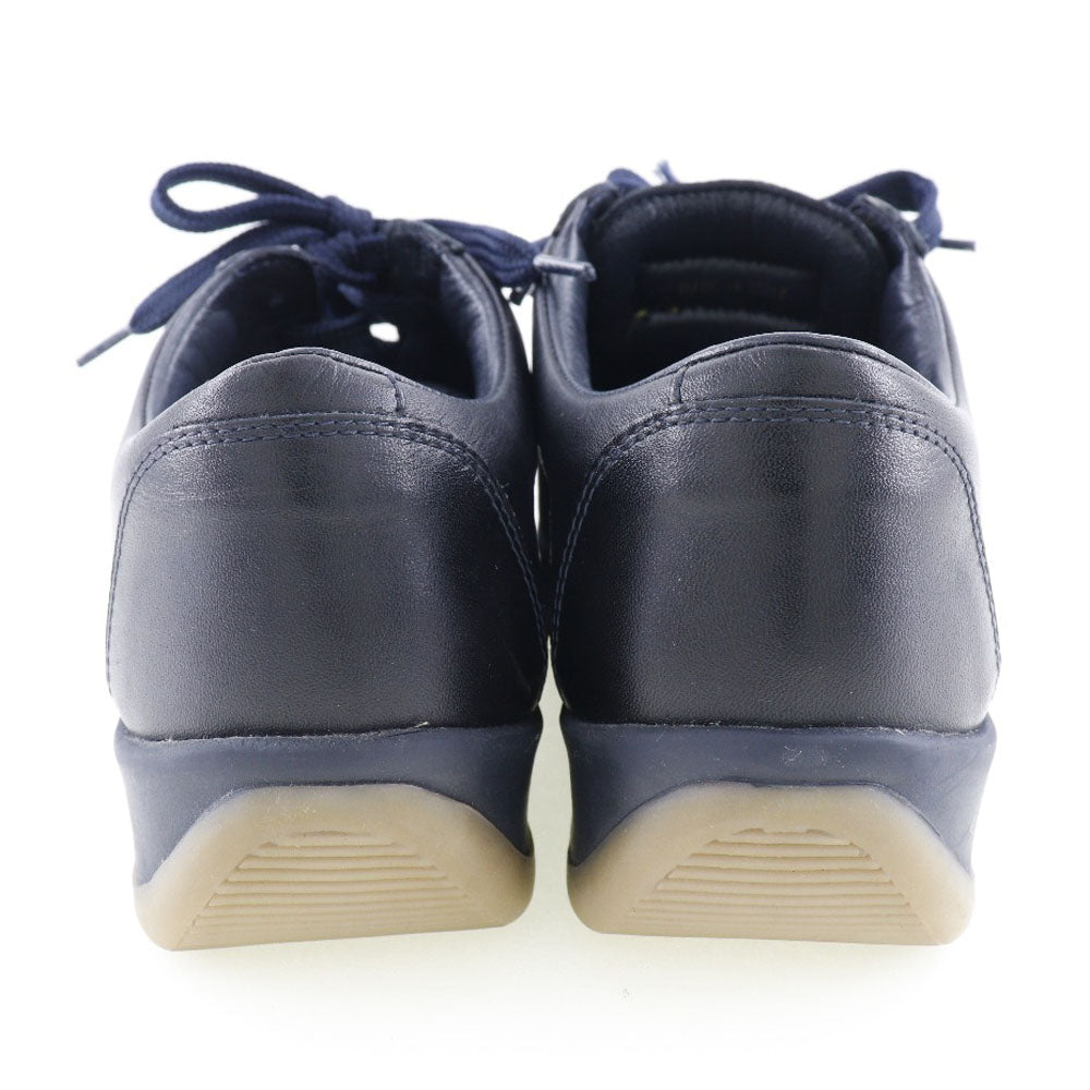 LOUIS VUITTON sneakers leather black shoes Women 36