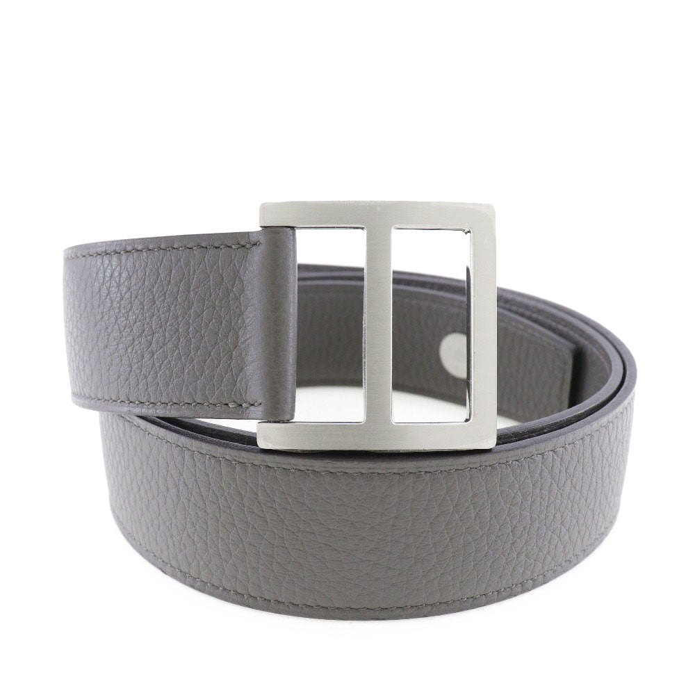 HERMES belt Taurillon Clemence gray Serie mens 95