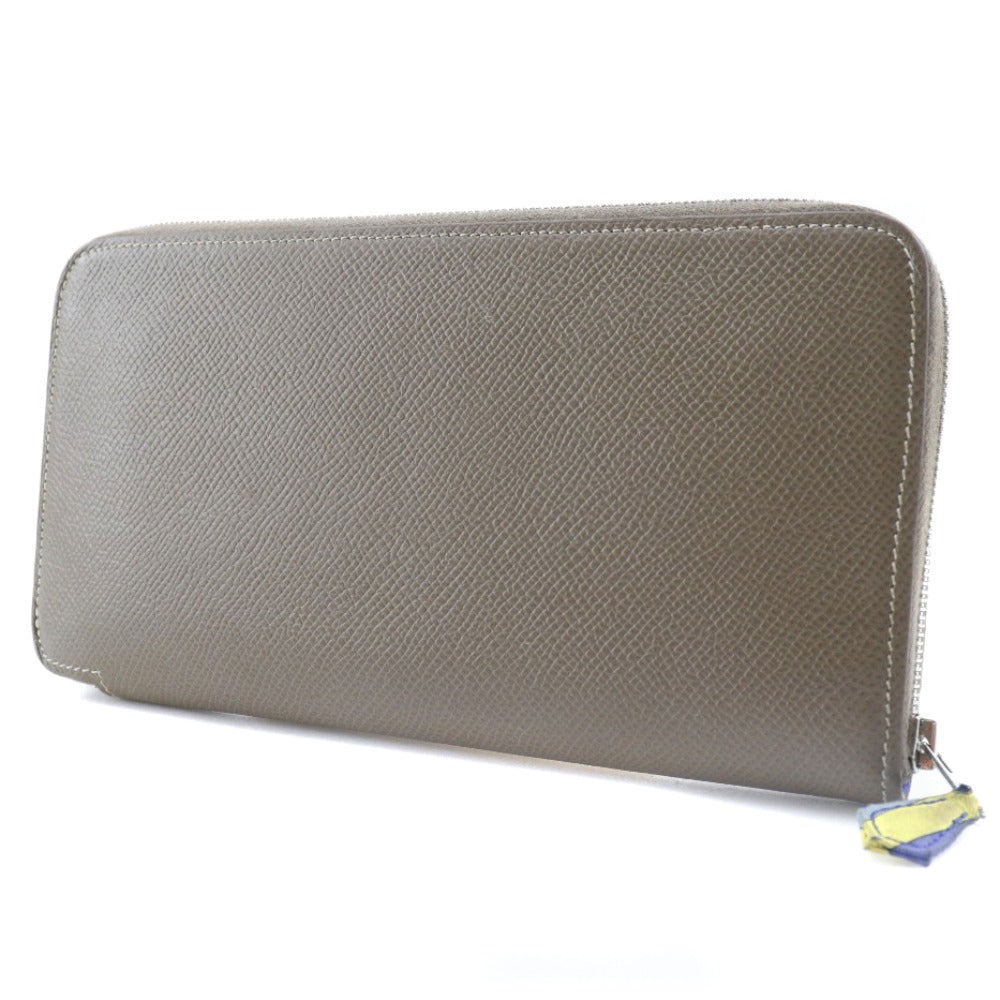 HERMES Long Wallet Purse Epsom Brown Azap Long Silk Inn