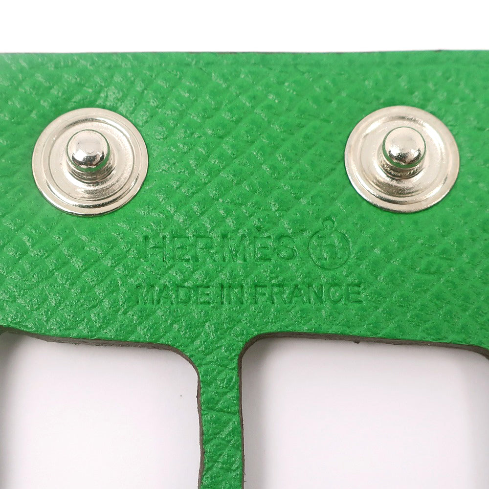 HERMES bracelet Togo Green petit ache ecaille Bangle