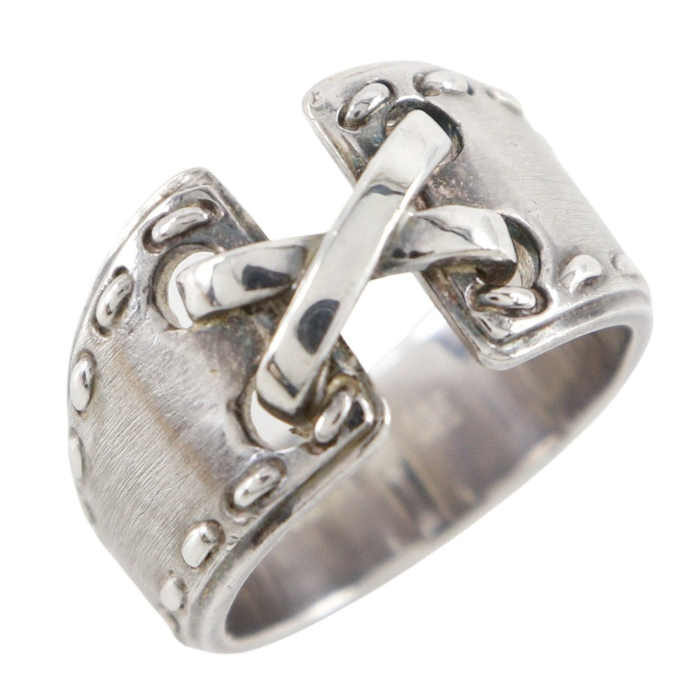 HERMES Ring Silver925 Silver Vintage Mexican ring 53