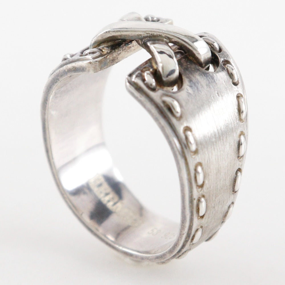 HERMES Ring Silver925 Silver Vintage Mexican ring 53