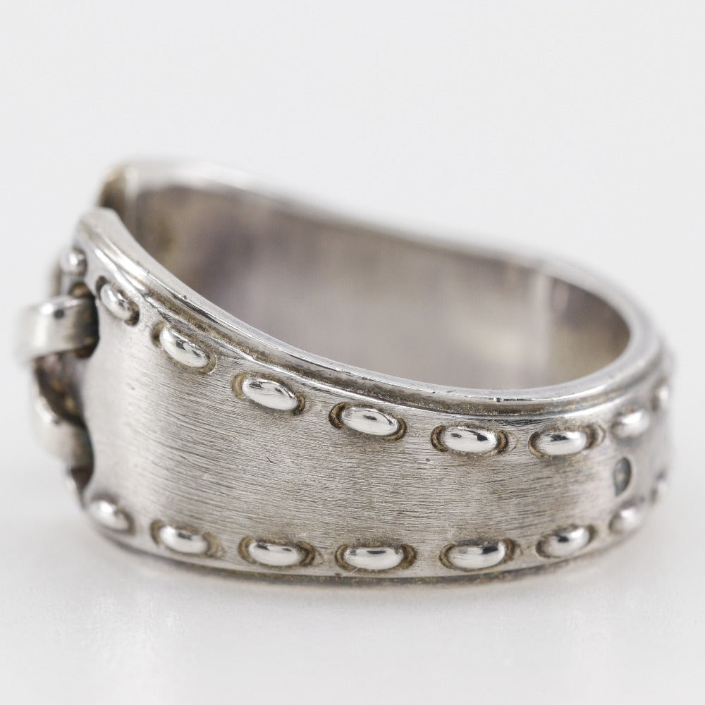 HERMES Ring Silver925 Silver Vintage Mexican ring 53