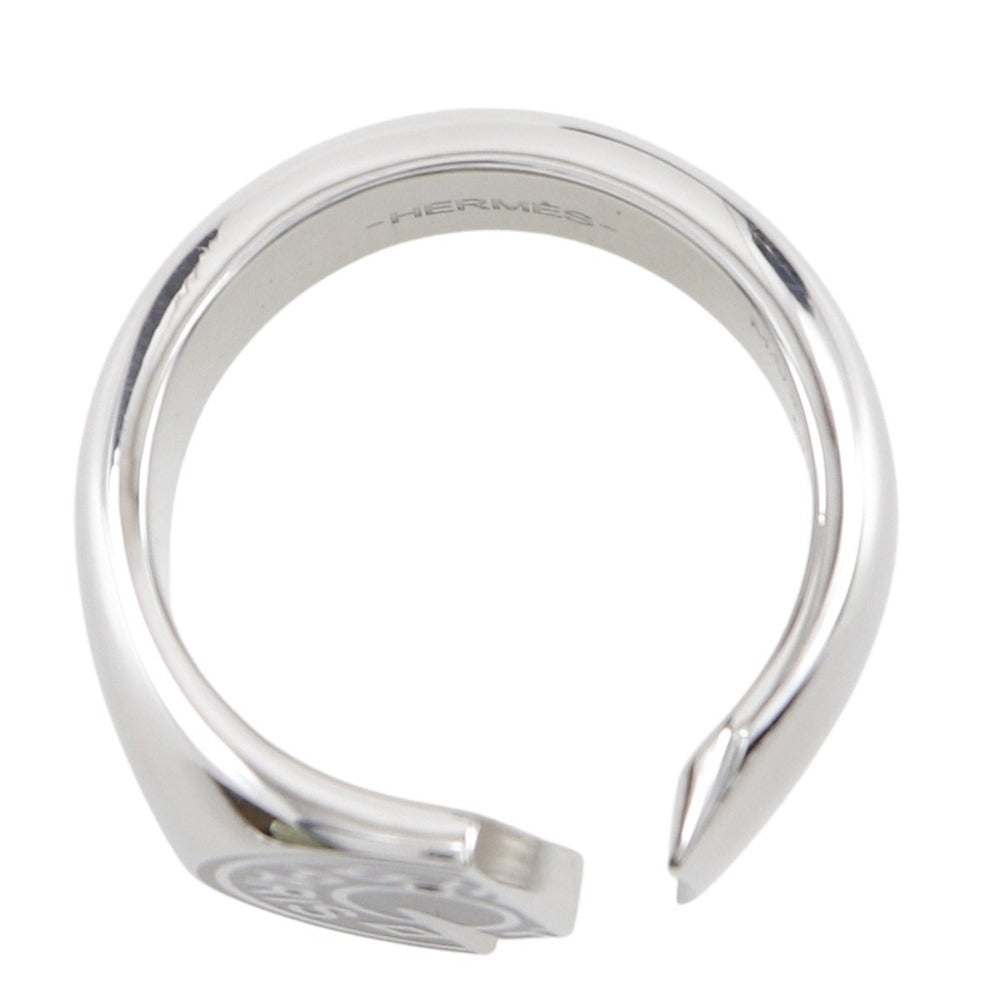 HERMES Ring metal black carrousel T60