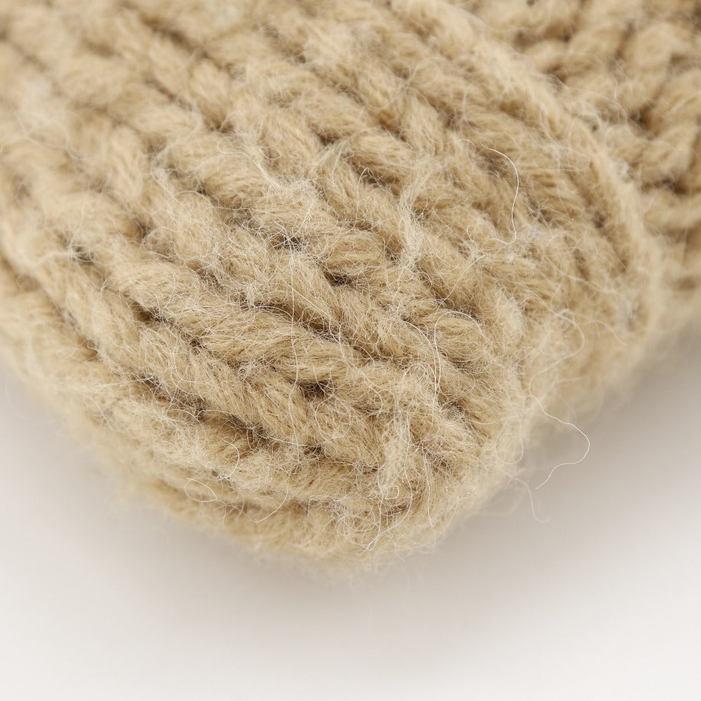 BURBERRY BLUE LABEL Shoulder Bag wool beige knit Women