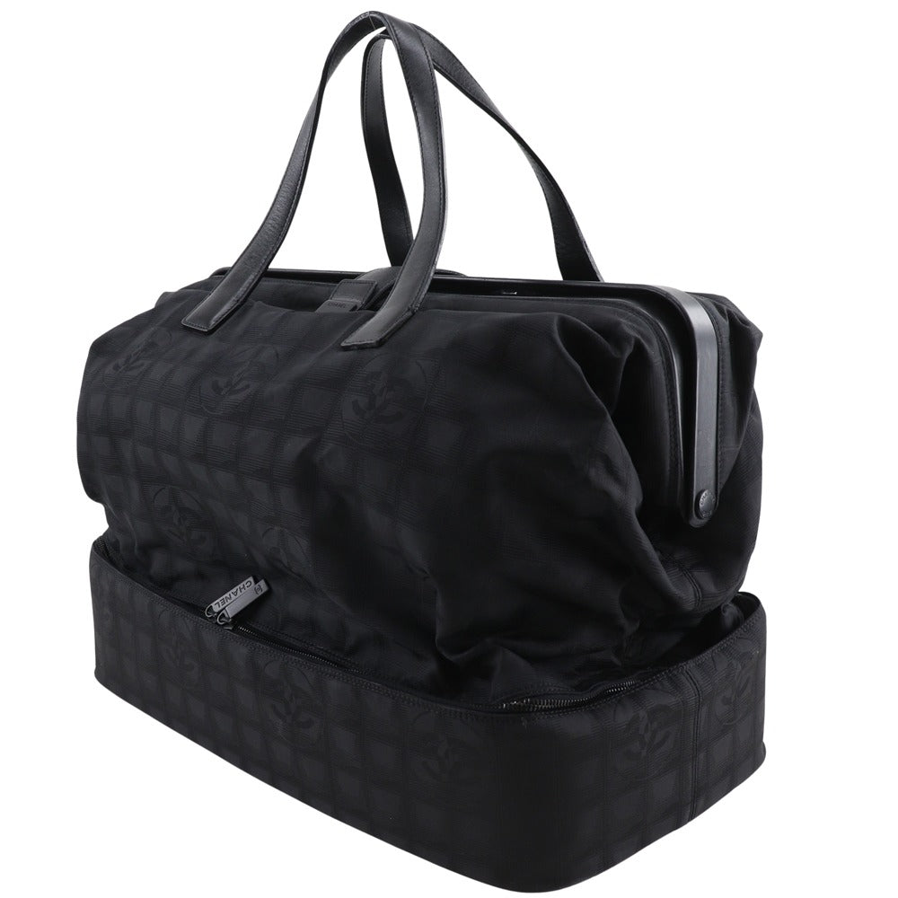CHANEL Boston Duffel bag A15960 Nylon canvas black New travel line