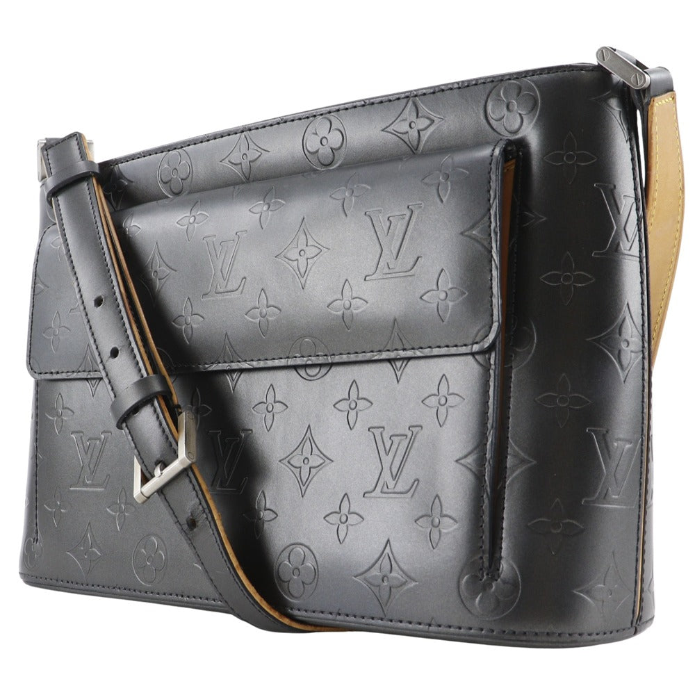 LOUIS VUITTON Shoulder Bag M55122 Monogram mat black Alston