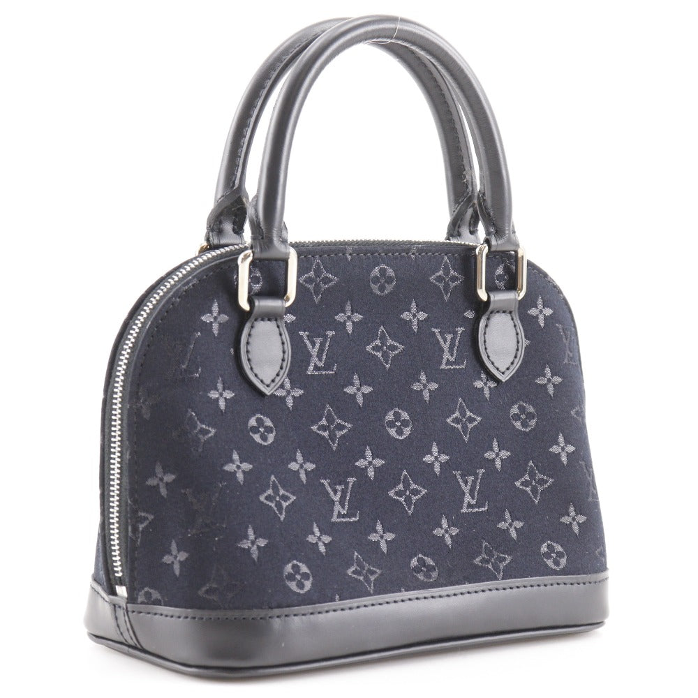 LOUIS VUITTON Handbag M92146 Monogram satin black Little Alma