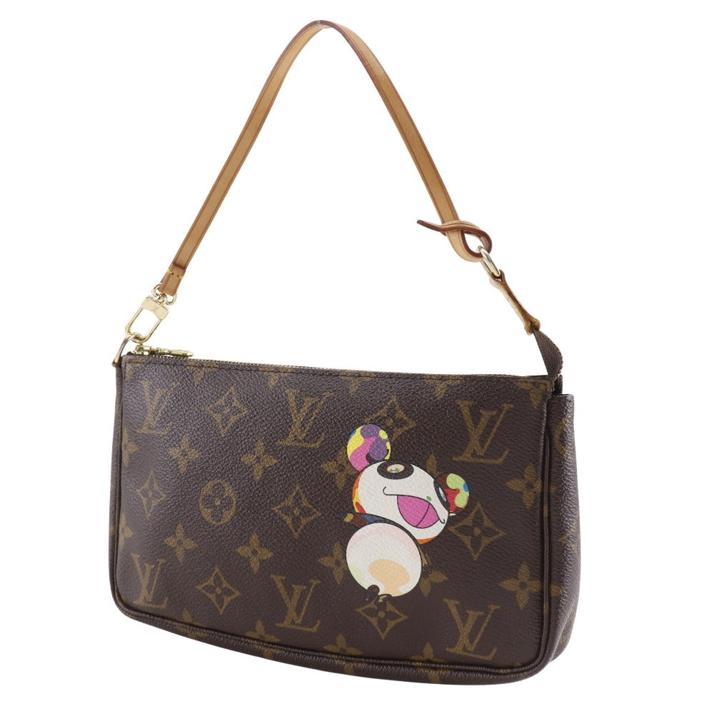 LOUIS VUITTON Pouch M51981 Monogram canvas Brown Panda Takashi Murakami collaboration Pochette Accessoires