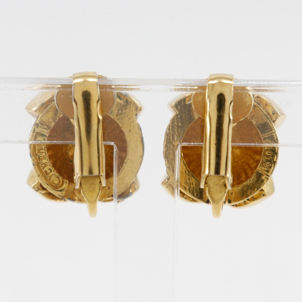 CHANEL Earring Plated Gold gold vintage COCO Mark