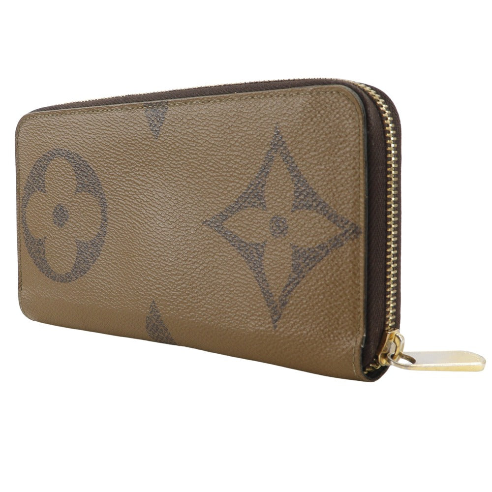 LOUIS VUITTON Long Wallet Purse M69353 Monogram canvas Brown Monogram Giant Reverse Zippy wallet