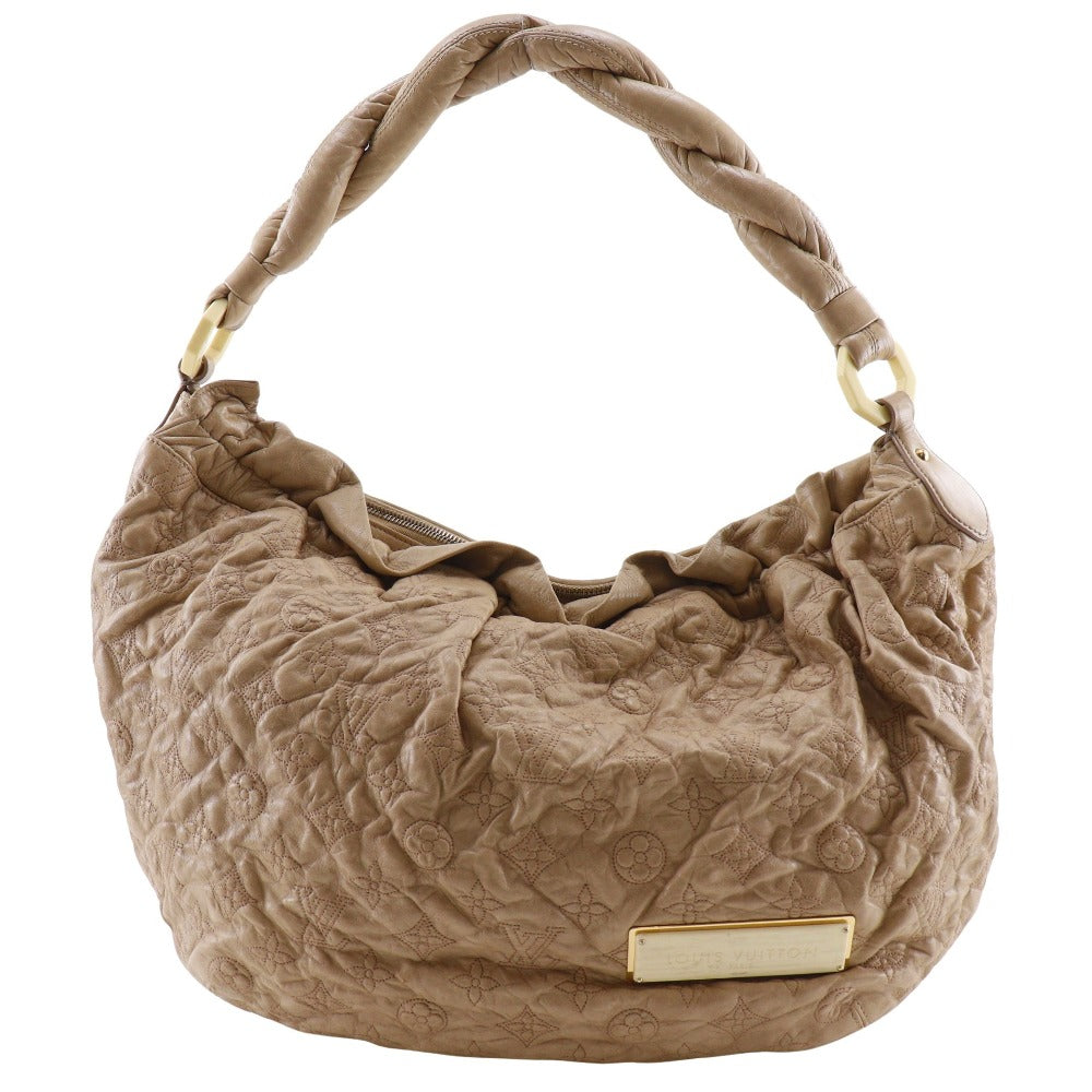 LOUIS VUITTON Shoulder Bag M95423 lambskin beige Monogram Olympic Nimbs GM