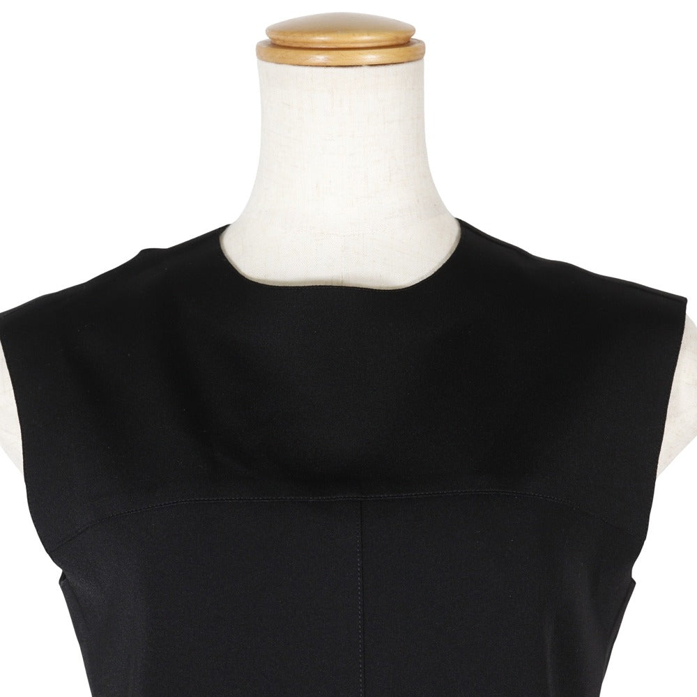 LOUIS VUITTON Tank top 1A7VTN Nylon, Polyurethane black Monogram peplum