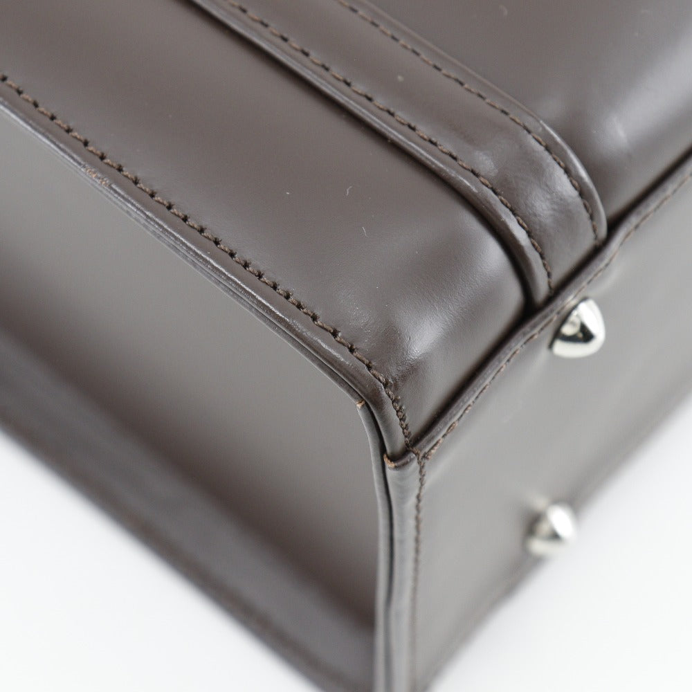 BURBERRY Handbag Calfskin Brown Nova Check box Women