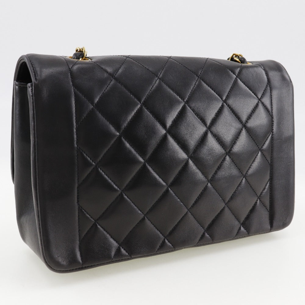 CHANEL Shoulder Bag A01165 lambskin black Diana ChainShoulder Women