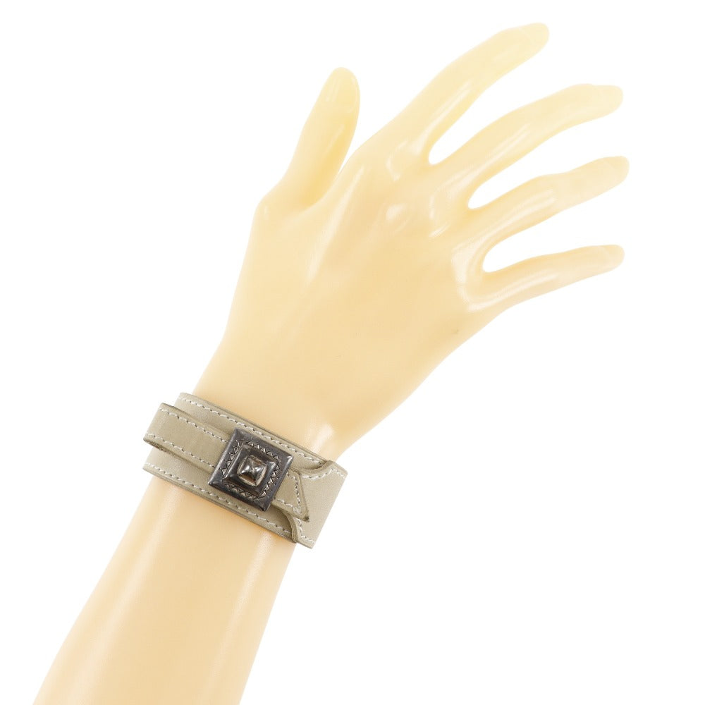 HERMES bracelet Calfskin beige Artemis Tuareg Women