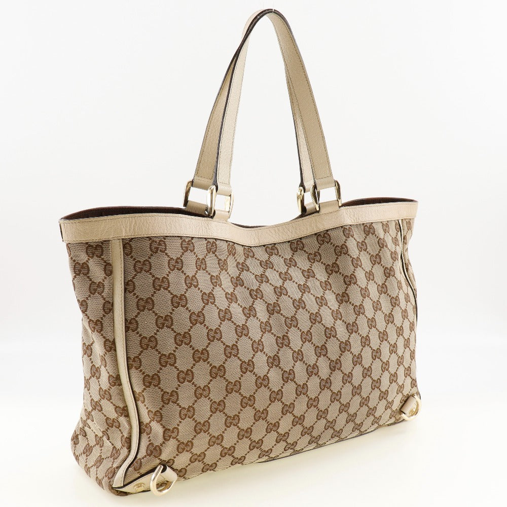 GUCCI Tote Bag 141472 GG canvas Brown Abbey Women
