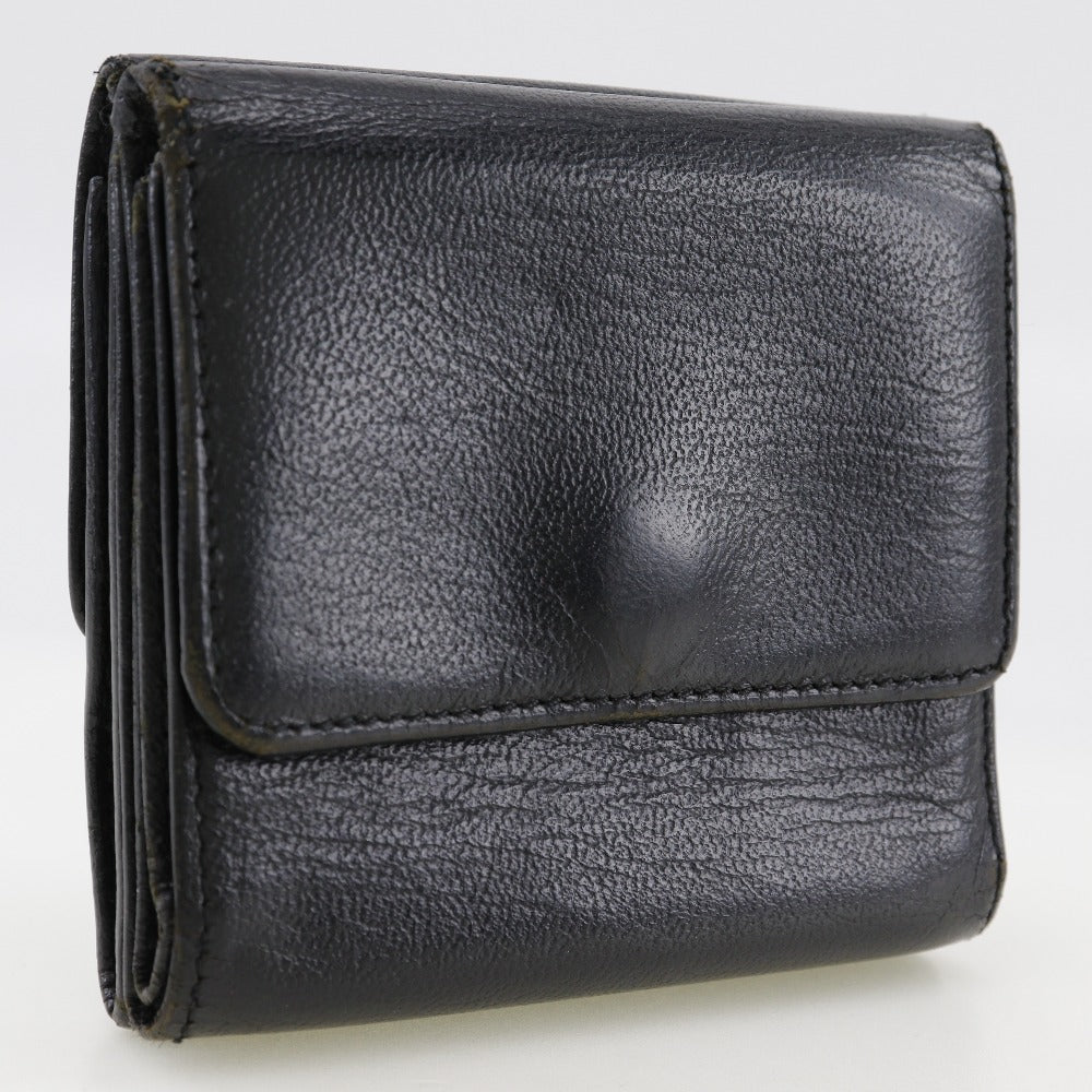 CHANEL Bifold Wallet A13456 Calfskin black W Hook Wallet  COCO Mark Women