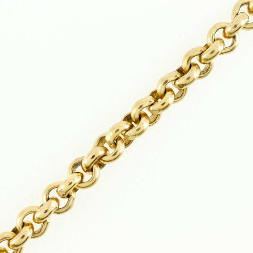 CHANEL Necklace Plated Gold gold vintage Turn lock COCO Mark Flower Women