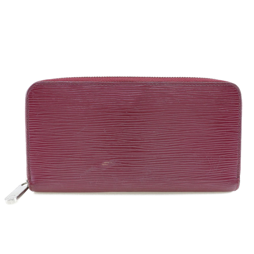 LOUIS VUITTON Long Wallet Purse Epi Leather Red Zippy wallet Women