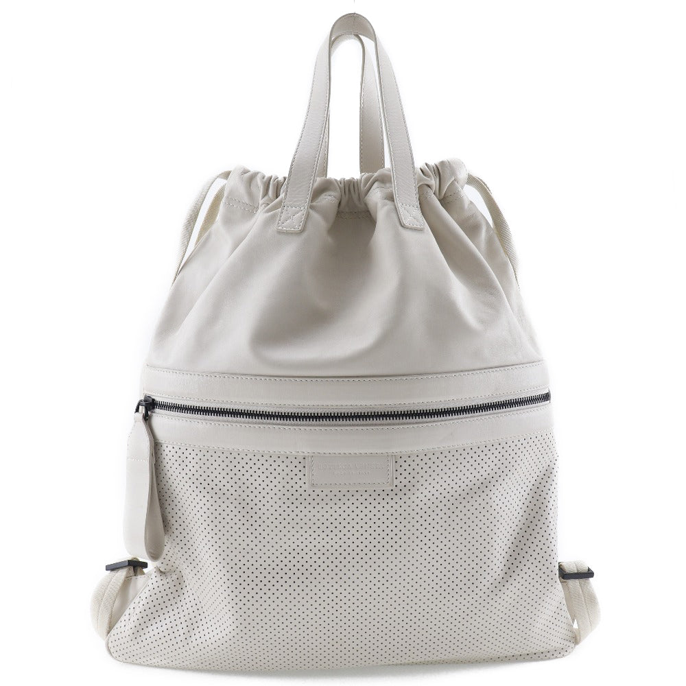 BOTTEGAVENETA Backpack 567222 Calfskin Ivory Leggero unisex(Unisex)