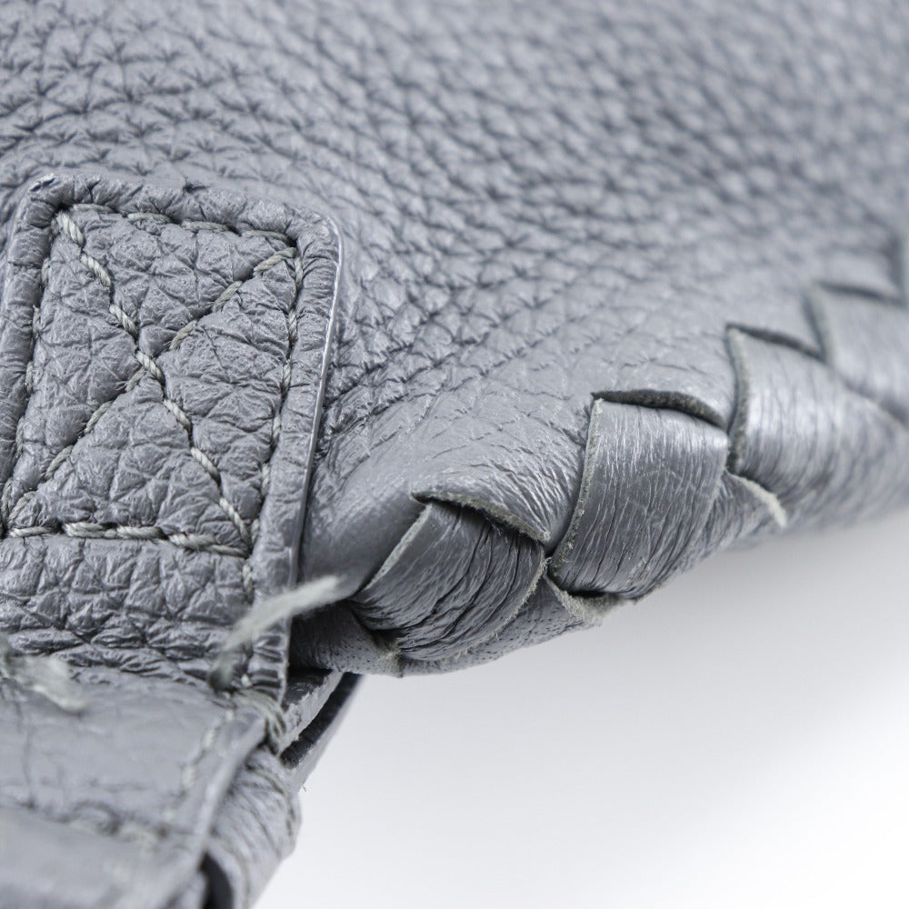 BOTTEGAVENETA Backpack Calfskin gray INTRECCIATO unisex(Unisex)