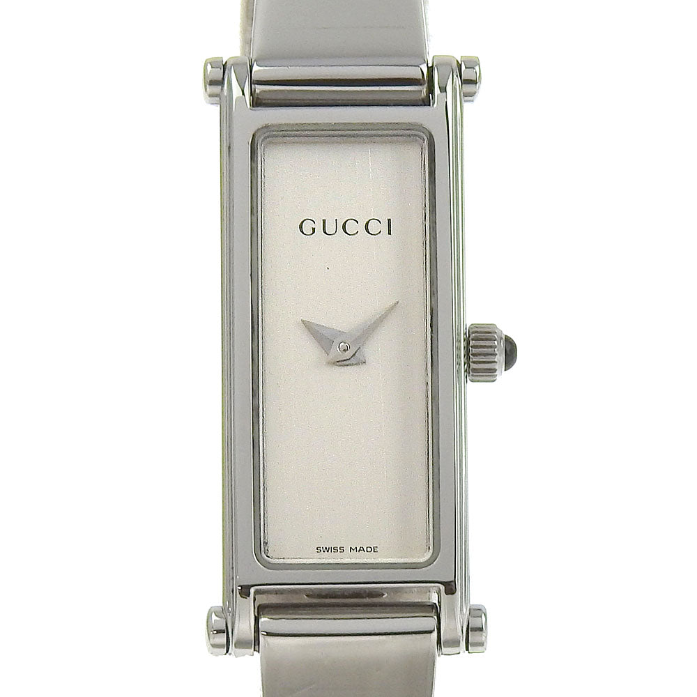 GUCCI Watches Quartz 1500L Stainless Steel Silver Silver dial Women
