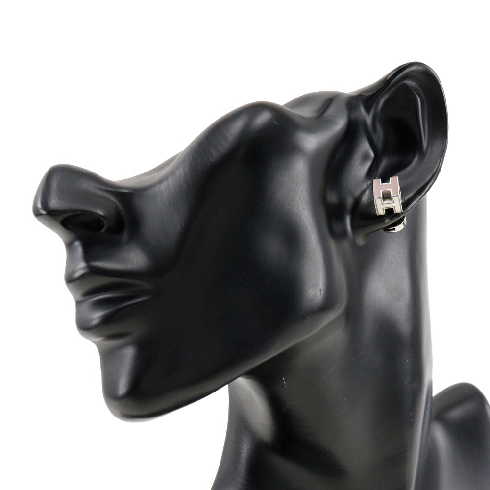 HERMES Pierce metallic Silver H cube Cardue Ash