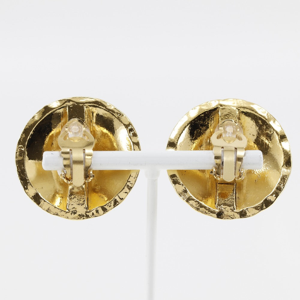 CHANEL Earring Plated Gold gold Matrasse COCO Mark Women
