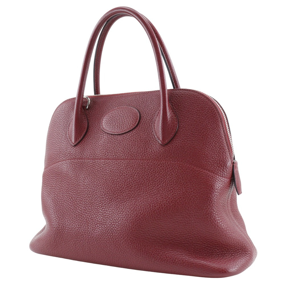 HERMES Handbag 029812CK K1 Taurillon Clemence Red Bored 31 Women