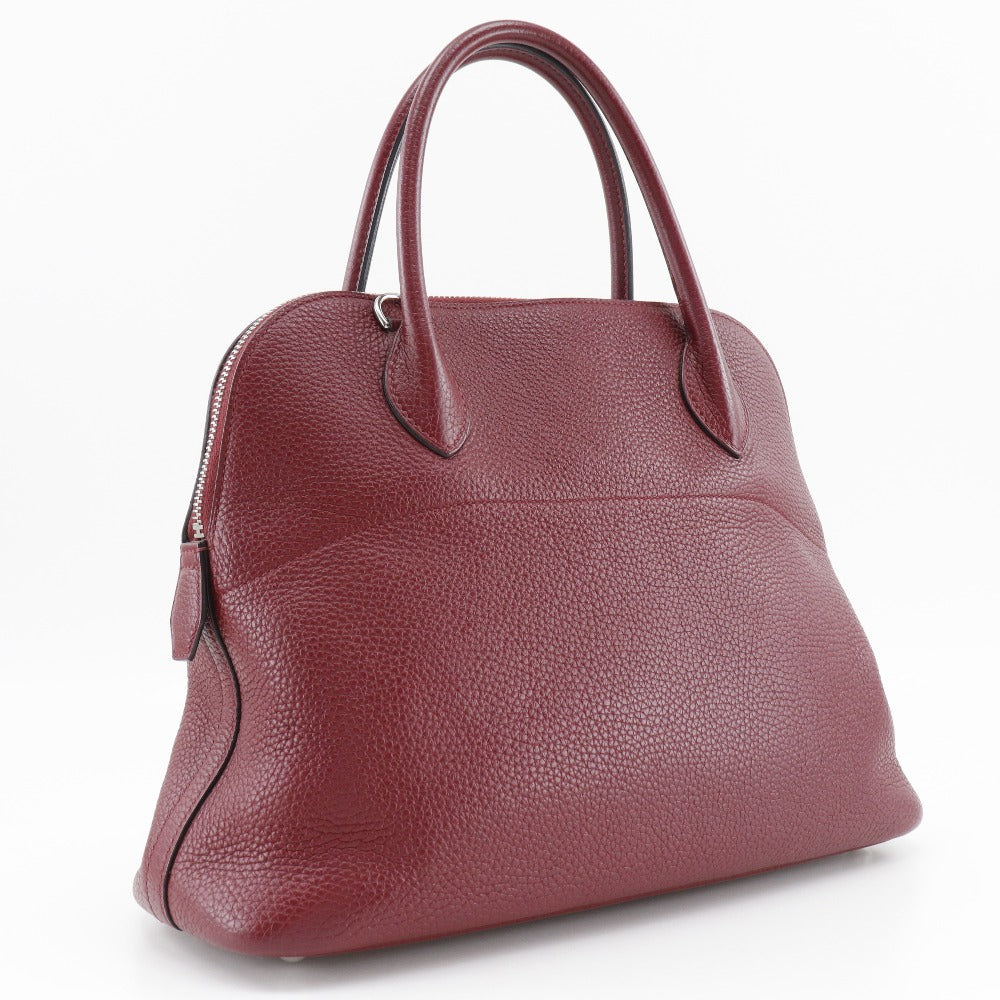 HERMES Handbag 029812CK K1 Taurillon Clemence Red Bored 31 Women