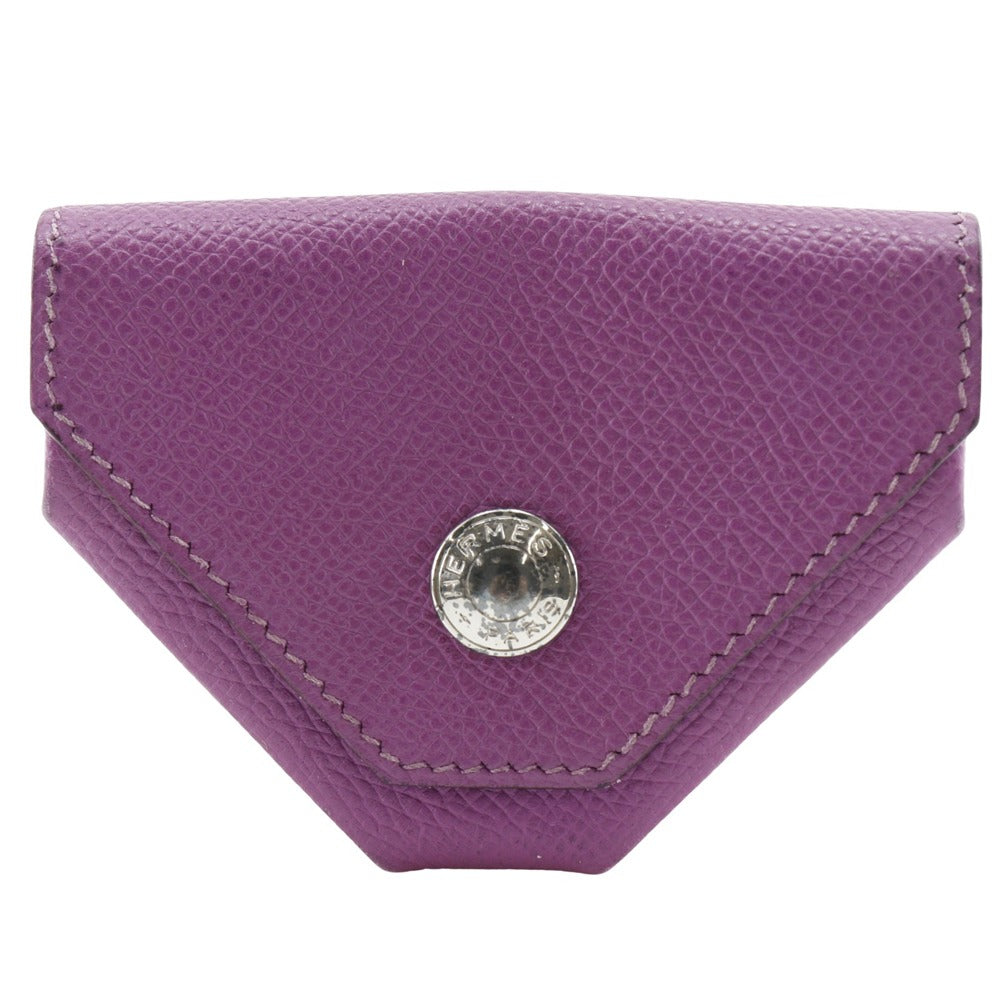 HERMES Coin case Epsom purple Revan Cattle Women