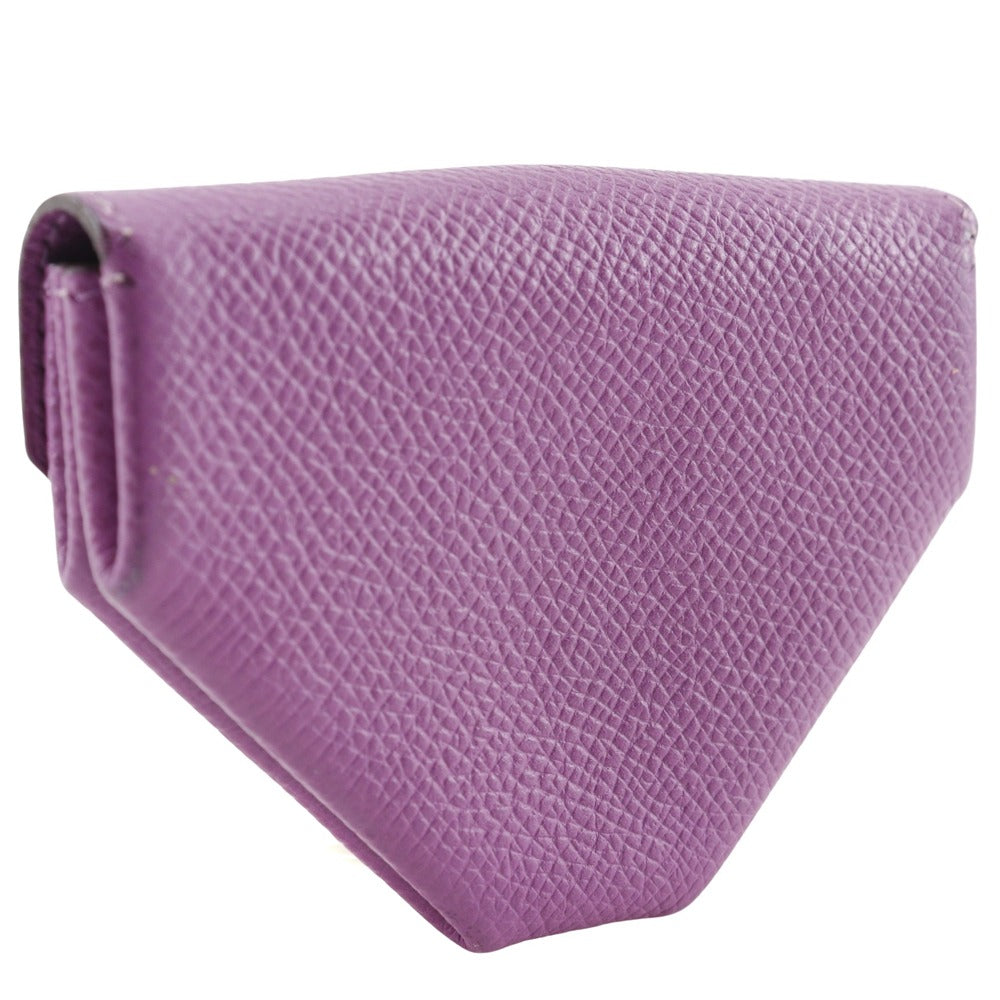 HERMES Coin case Epsom purple Revan Cattle Women