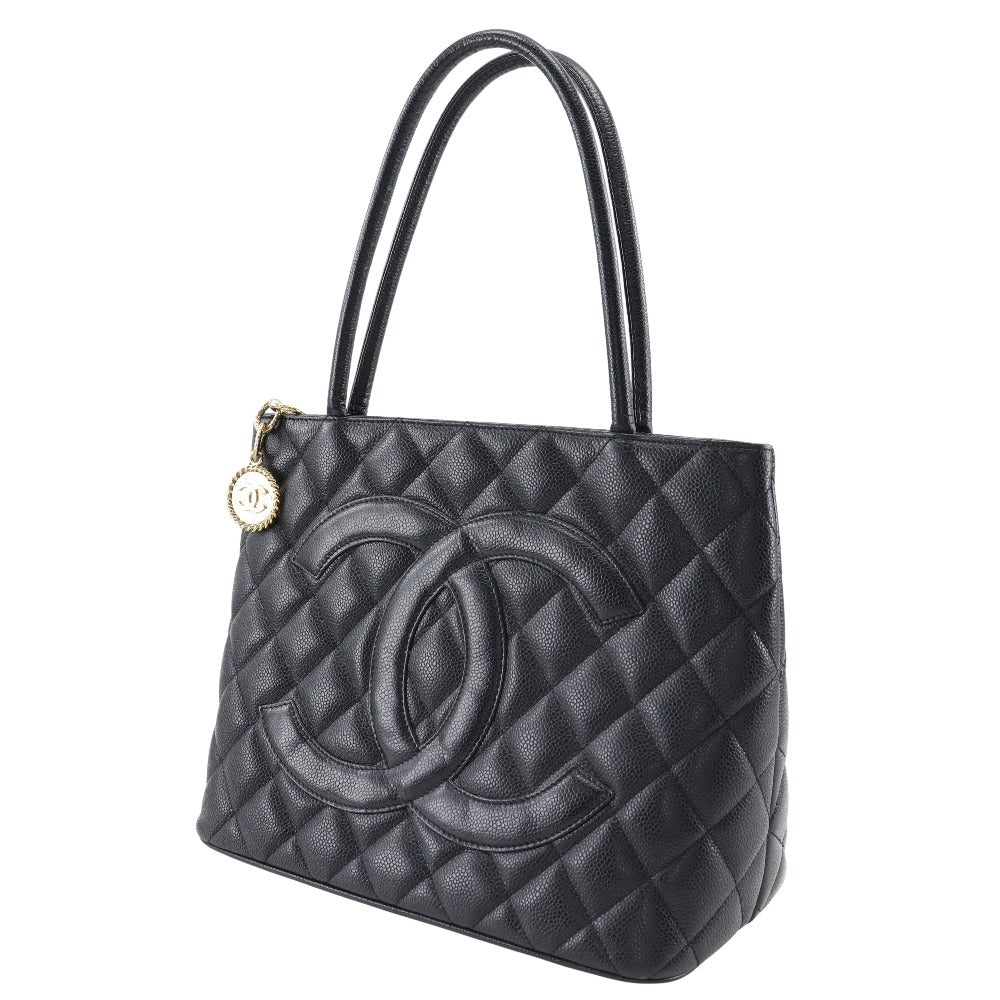CHANEL Tote Bag A01804 Caviar skin black Replica Tote Women
