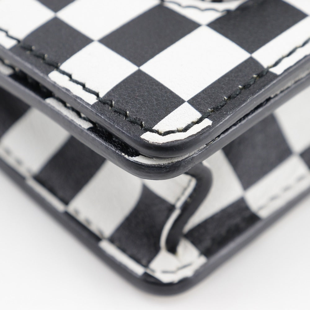 Christian Dior Shoulder Bag Calfskin Black / white 2-way clutch Jadior Women