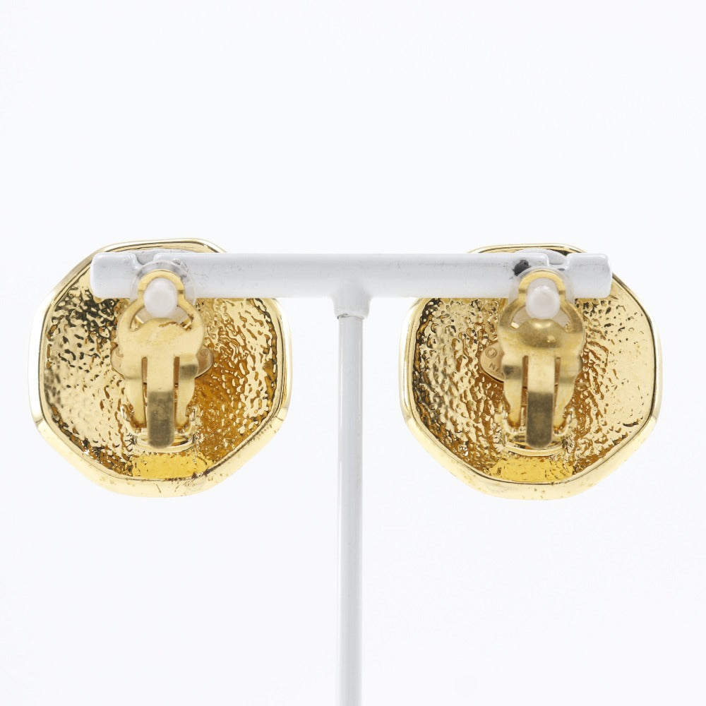 CHANEL Earring Plated Gold gold vintage COCO Mark Women