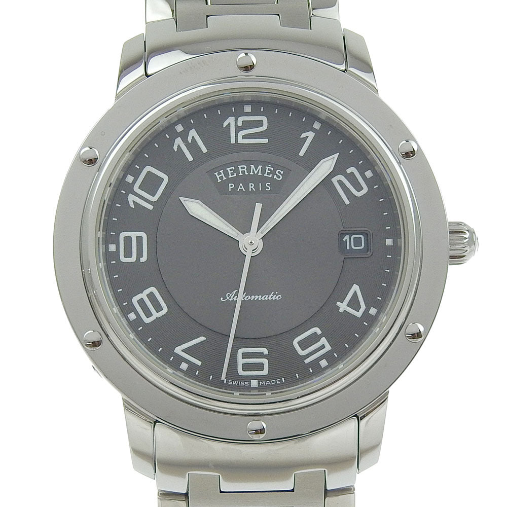 HERMES Watches Mechanical Automatic CP2.810 Stainless Steel Silver Clipper gray dial mens