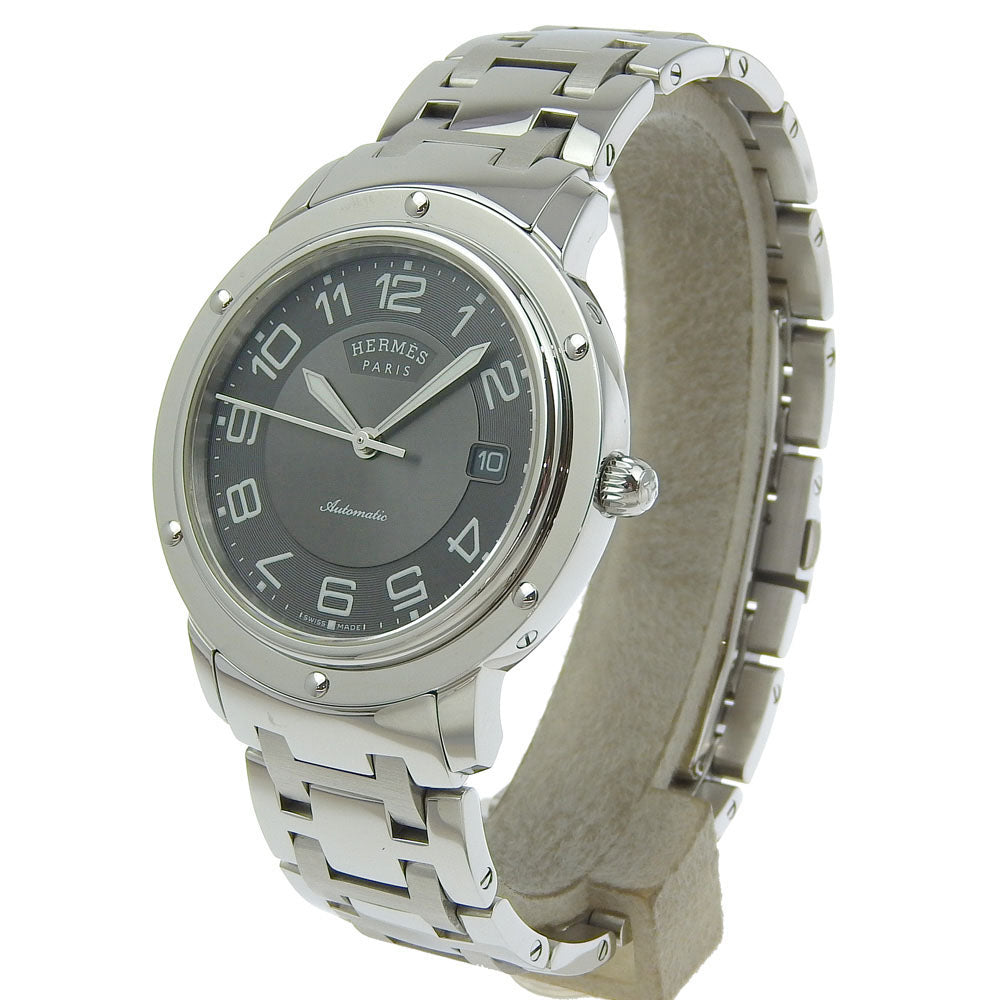 HERMES Watches Mechanical Automatic CP2.810 Stainless Steel Silver Clipper gray dial mens
