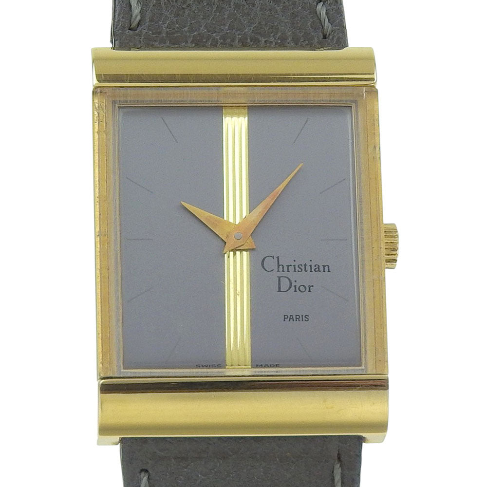 Christian Dior Watches Hand Winding 31735 Stainless Steel , Leather gray cal.2512-1 gray dial mens