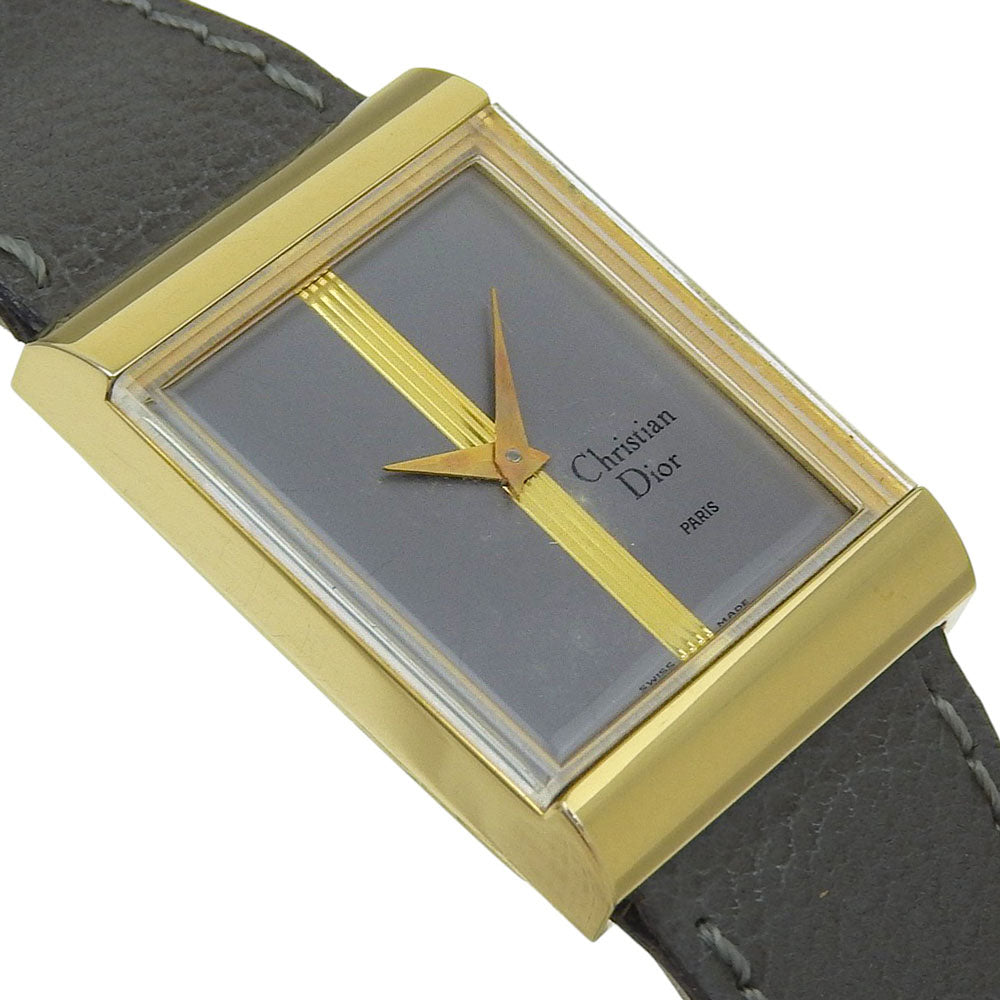 Christian Dior Watches Hand Winding 31735 Stainless Steel , Leather gray cal.2512-1 gray dial mens
