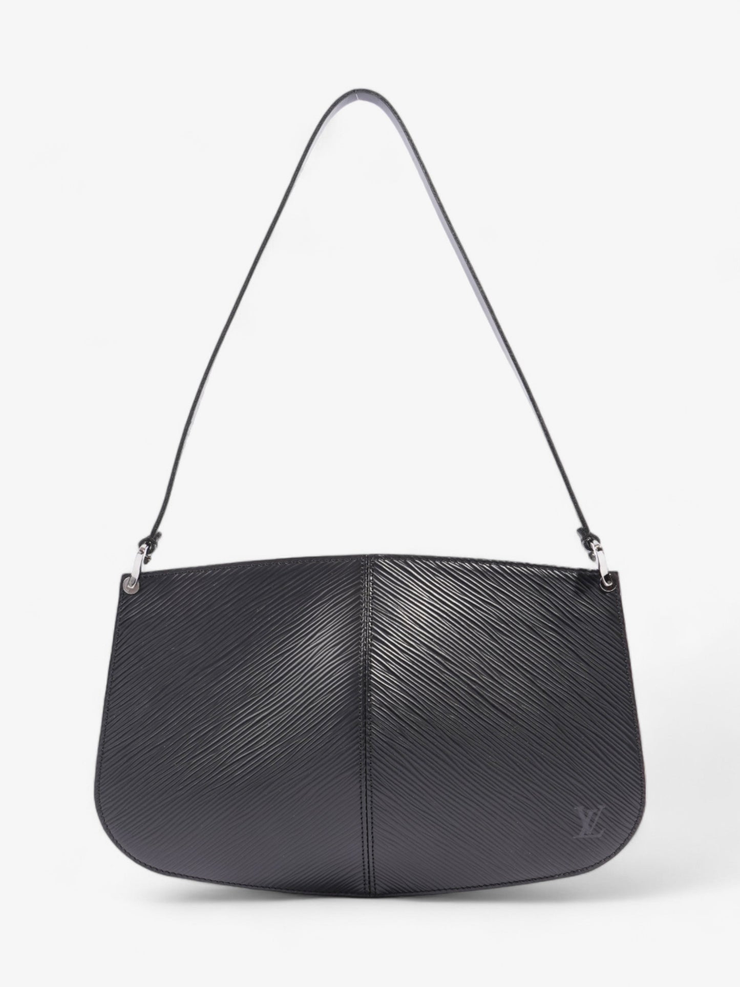 Louis Vuitton Demi Lune Pochette Black Epi Leather