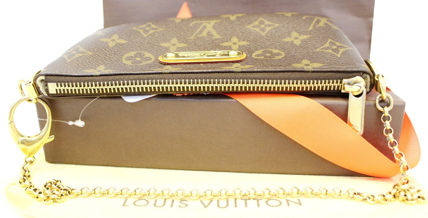 LOUIS VUITTON Monogram Canvas Milla MM Clutch Bag